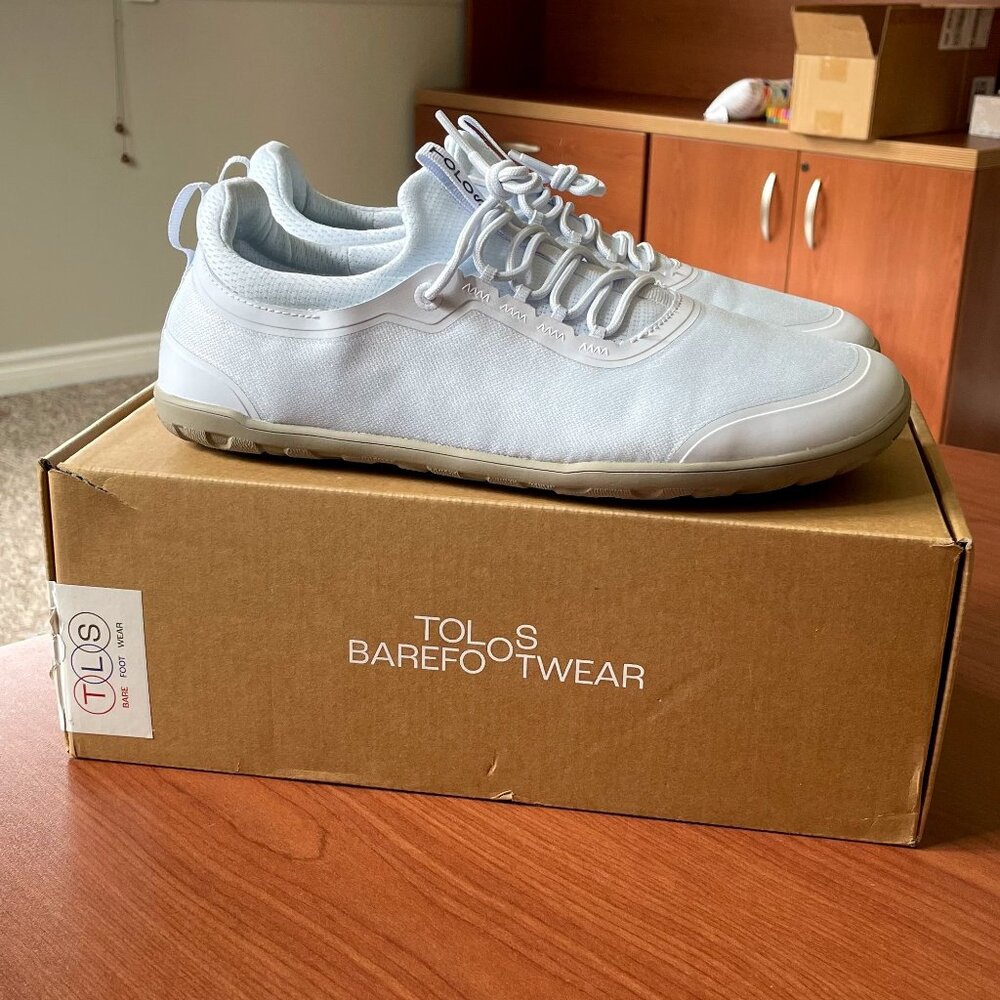 Tolos Archetype 2.0 - White/Tan - Barefoot Gym Shoes Size 9.5-10 US